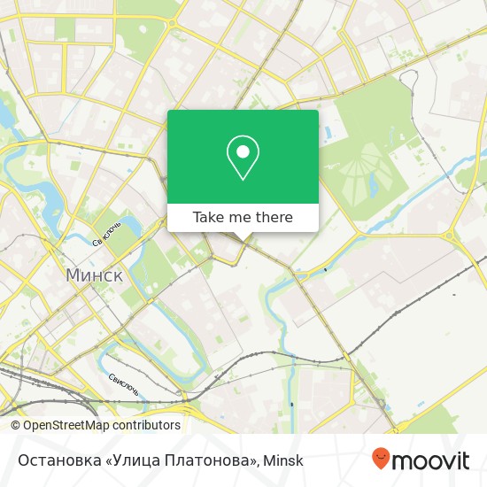 Остановка «Улица Платонова» map