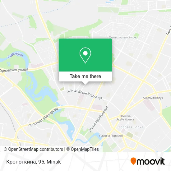 Кропоткина, 95 map