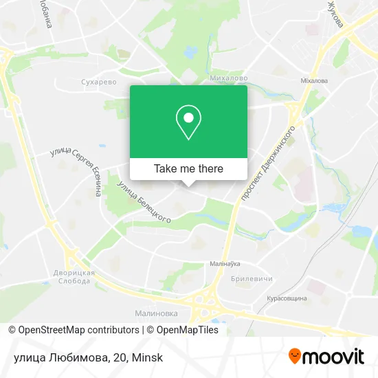 улица Любимова, 20 map