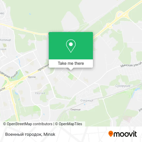 Военный городок map