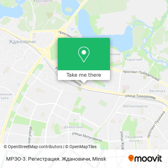 МРЭО-3. Регистрация. Ждановичи map