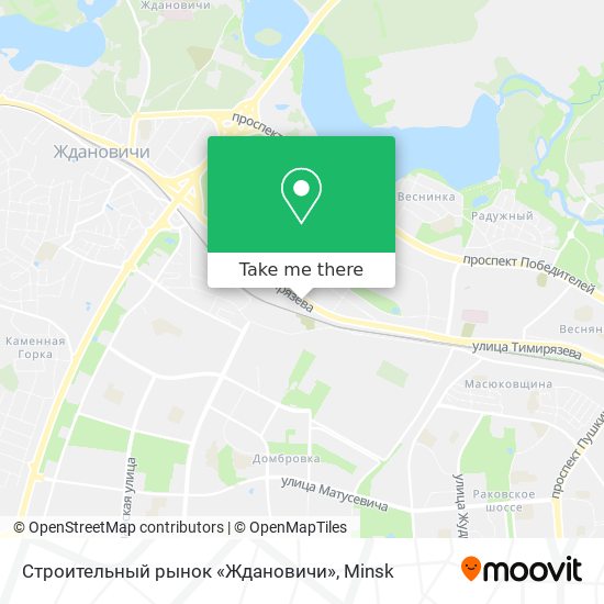 Строительный рынок «Ждановичи» map