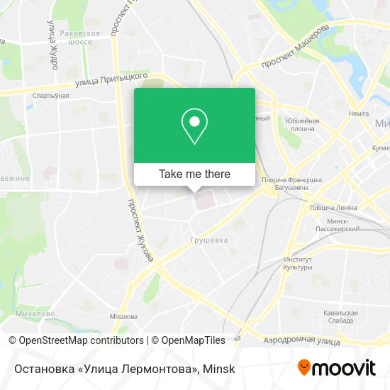 Остановка «Улица Лермонтова» map