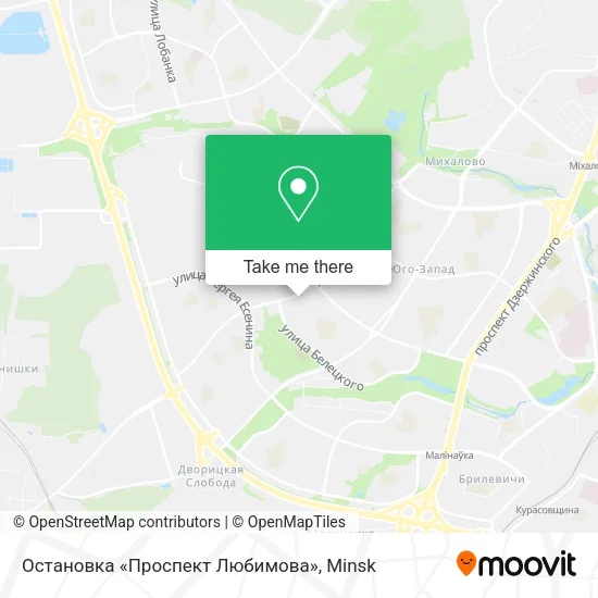 Остановка «Проспект Любимова» map