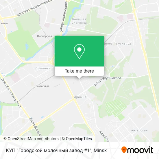 КУП "Городской молочный завод #1" map