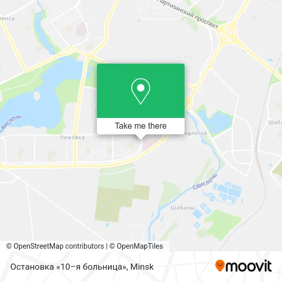 Остановка «10–я больница» map
