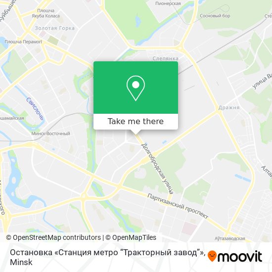 Остановка «Станция метро “Тракторный завод”» map