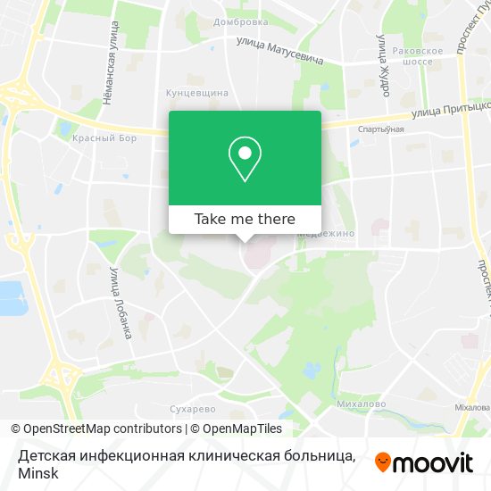 Детская инфекционная клиническая больница map