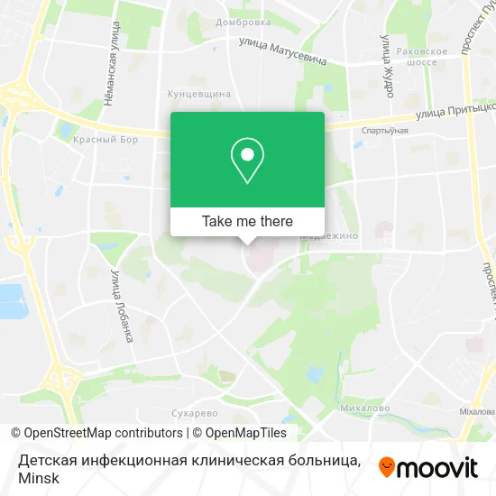 Детская инфекционная клиническая больница map