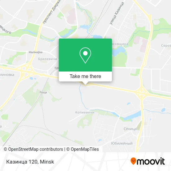 Казинца 120 map