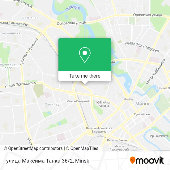 улица Максима Танка 36/2 map
