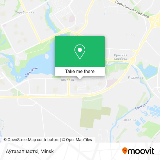 Аўтазапчасткі map