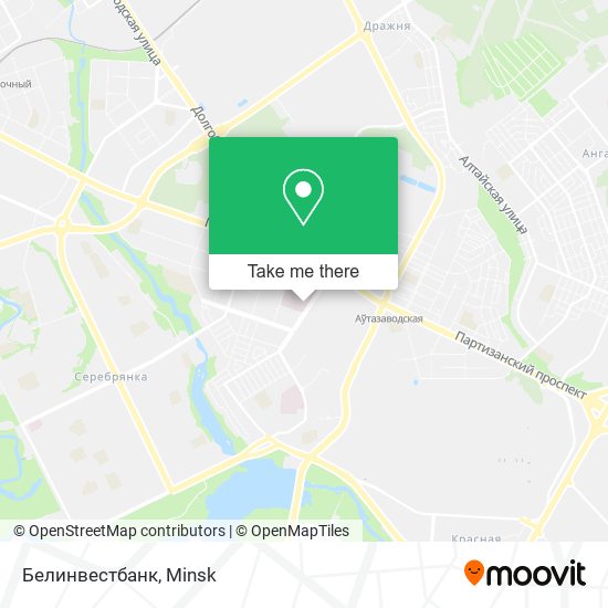 Белинвестбанк map