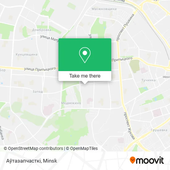 Аўтазапчасткі map