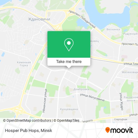 Hosper Pub Hops map