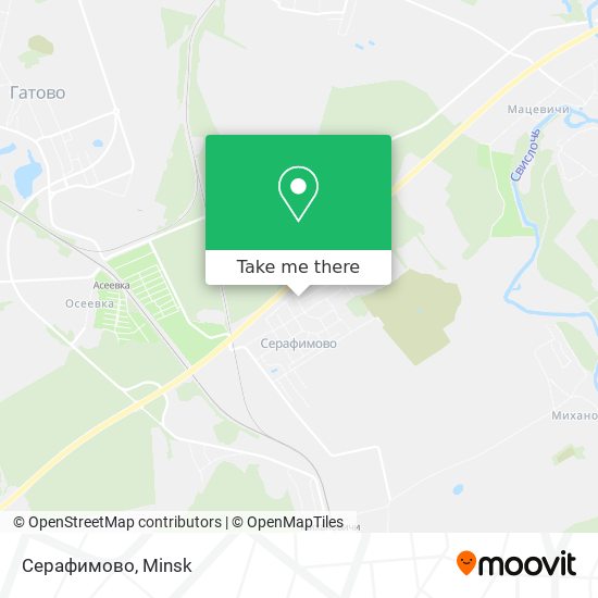 Серафимово map