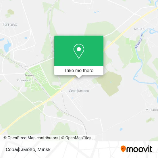 Серафимово map