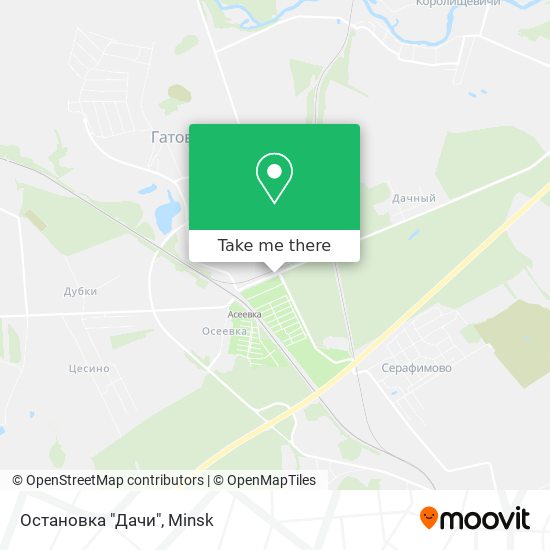 Остановка "Дачи" map