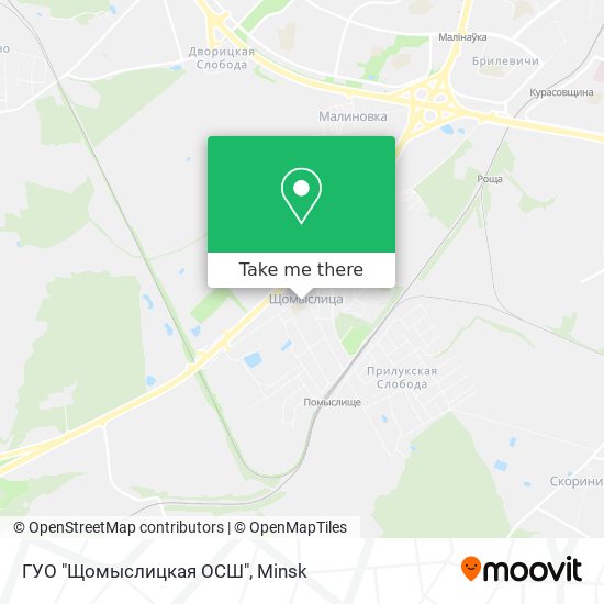ГУО "Щомыслицкая ОСШ" map