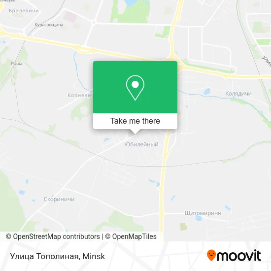 Улица Тополиная map