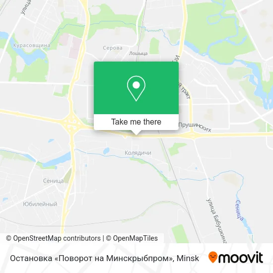 Остановка «Поворот на Минскрыбпром» map