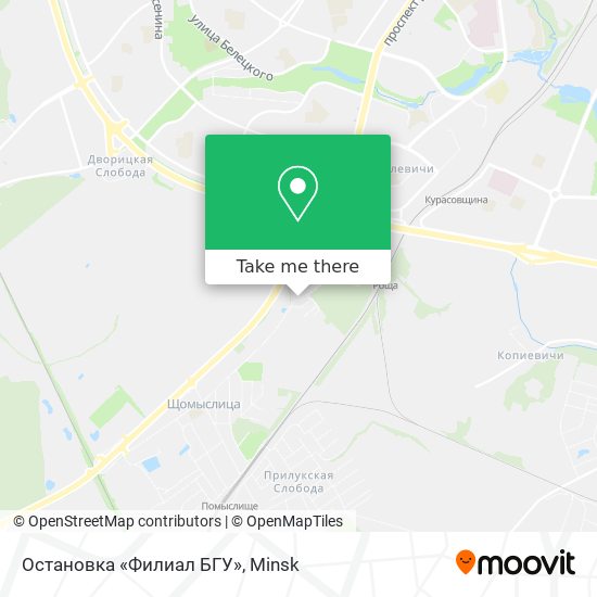 Остановка «Филиал БГУ» map