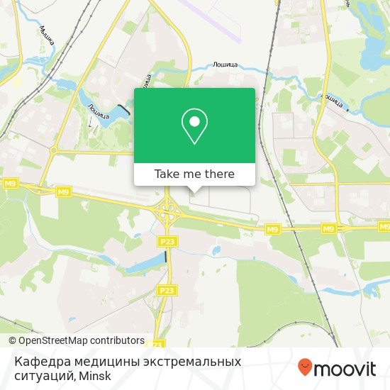 Кафедра медицины экстремальных ситуаций map