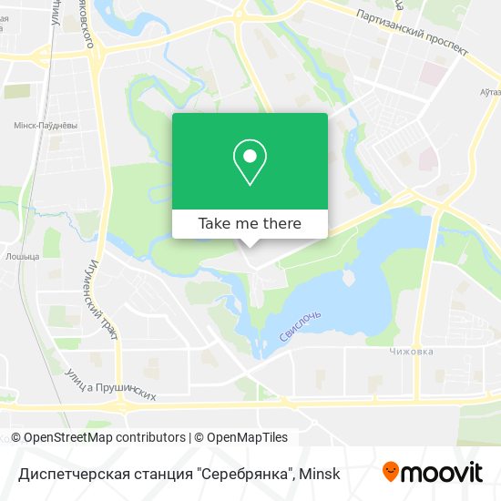 Диспетчерская станция "Серебрянка" map