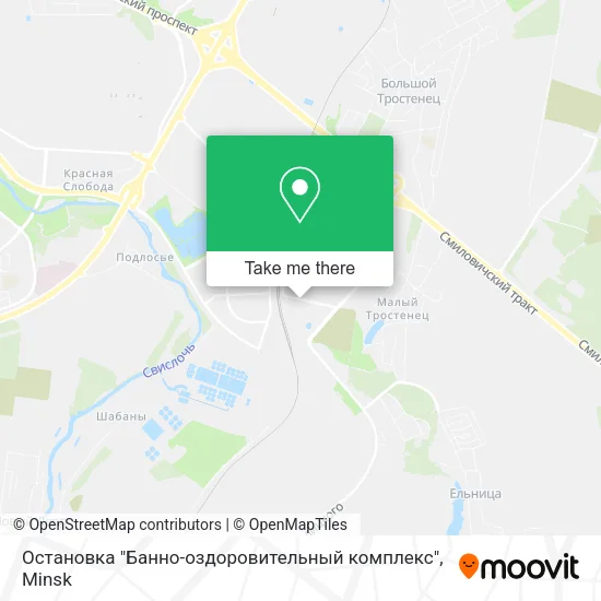 Остановка "Банно-оздоровительный комплекс" map