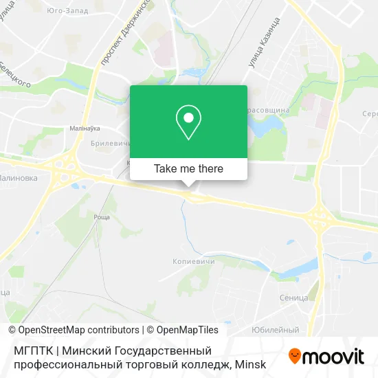 МГПТК | Минский Государственный профессиональный торговый колледж map