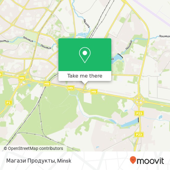 Магази Продукты map