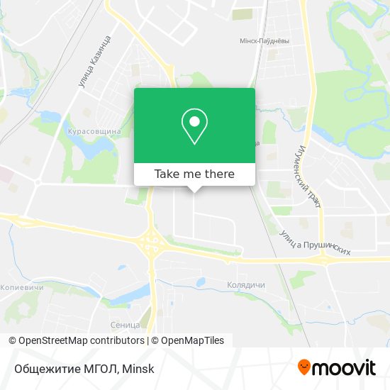 Общежитие МГОЛ map