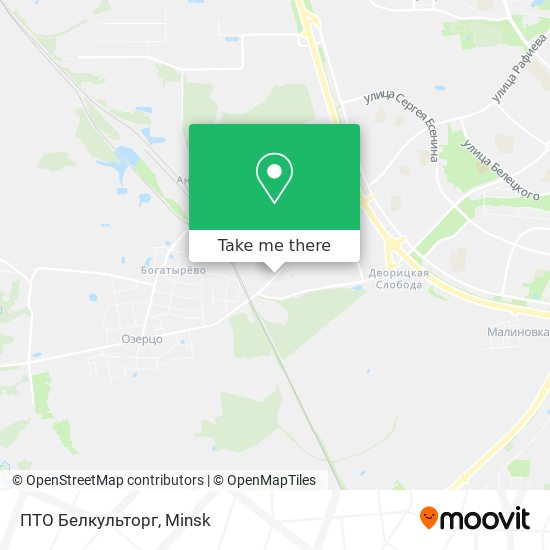 ПТО Белкульторг map