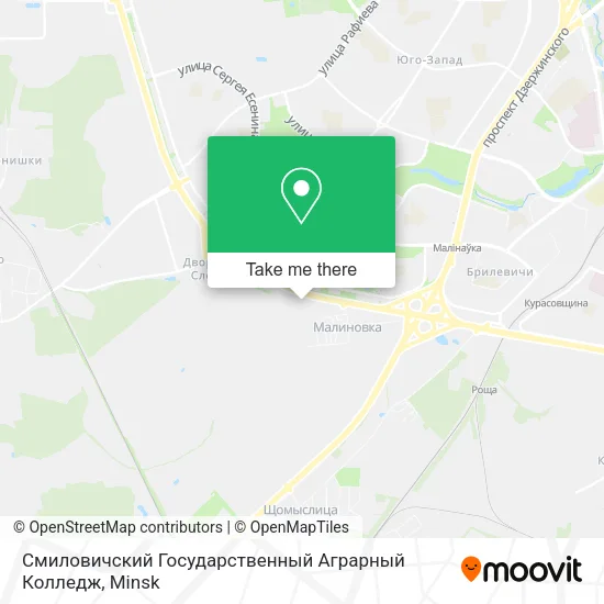 Смиловичский Государственный Аграрный Колледж map