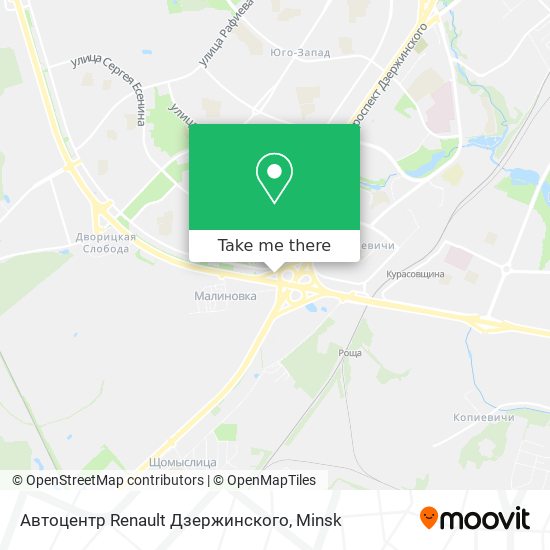 Автоцентр Renault Дзержинского map