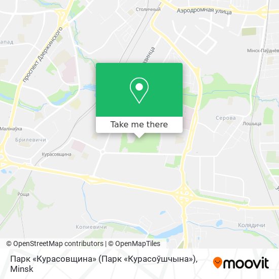 Парк «Курасовщина» (Парк «Курасоўшчына») map