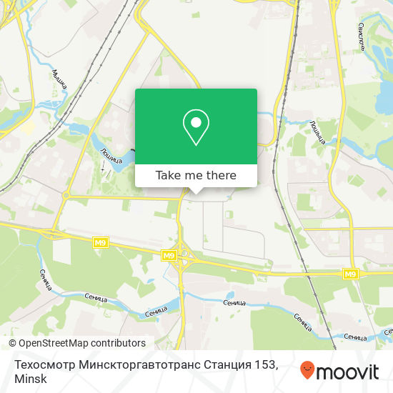 Техосмотр Минскторгавтотранс Станция 153 map