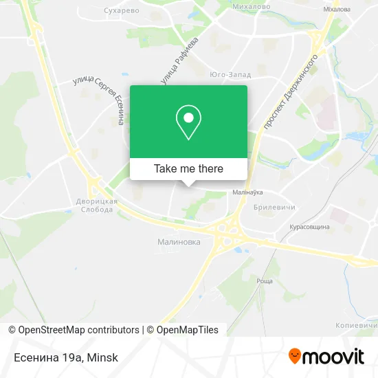 Есенина 19а map