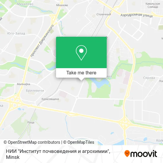 НИИ "Институт почвоведения и агрохимии" map