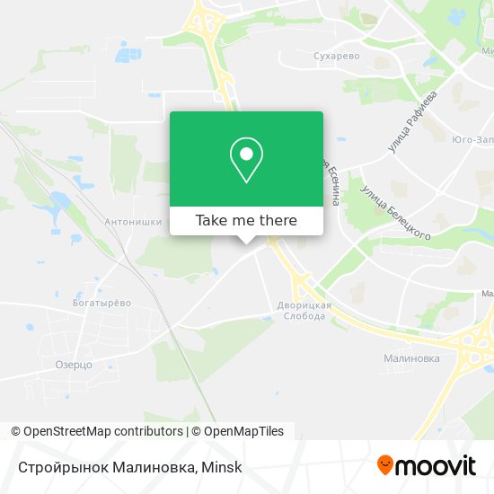 Стройрынок Малиновка map