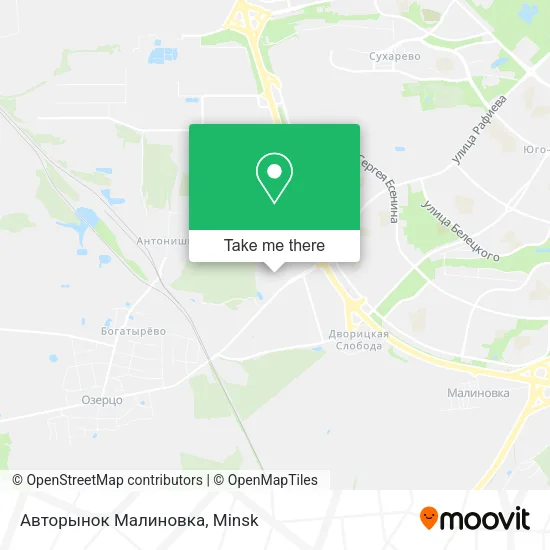 Авторынок Малиновка map