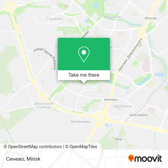 Синево map