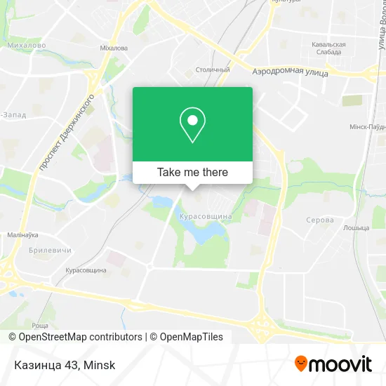 Казинца 43 map