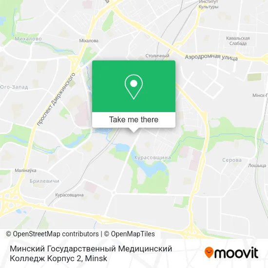 Минский Государственный Медицинский Колледж Корпус 2 map