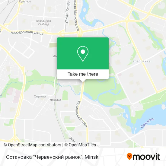 Остановка "Червенский рынок" map