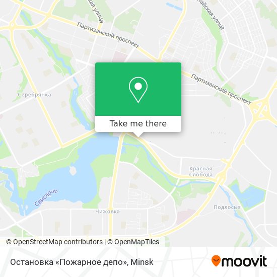 Остановка «Пожарное депо» map