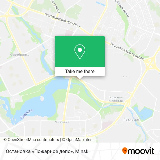 Остановка «Пожарное депо» map