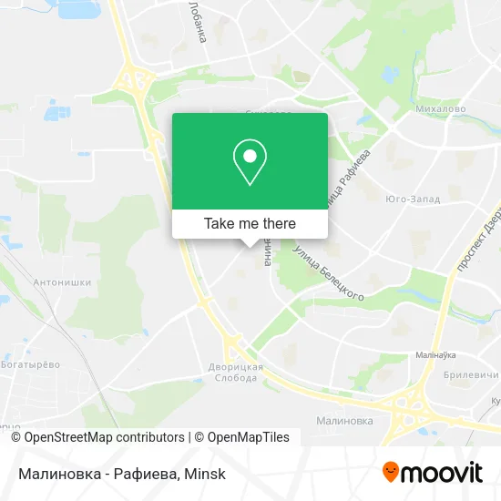 Малиновка - Рафиева map