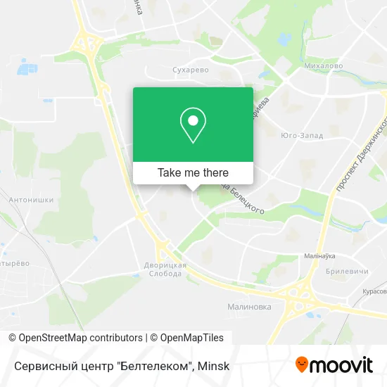 Сервисный центр "Белтелеком" map