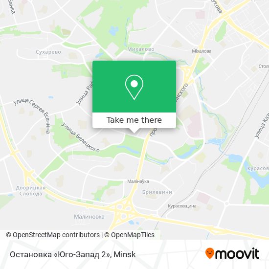 Остановка «Юго-Запад 2» map